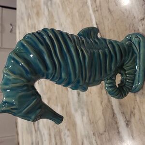Crackle glaze ceramic seahorse figure